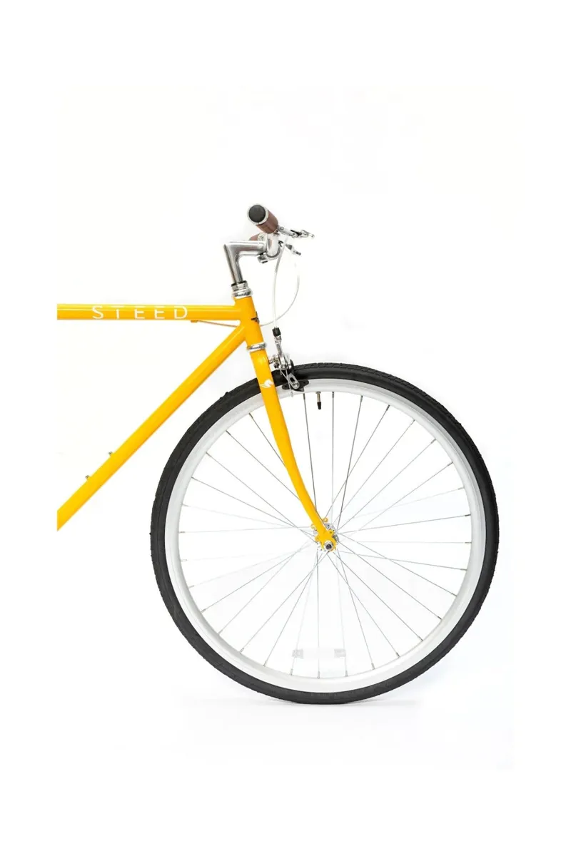 Thoroughbred Single Speed Road Bike Saffron Yellow-4